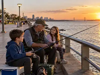 La cita de abuelos y nietos en la costanera de Posadas quedó en suspenso por el clima