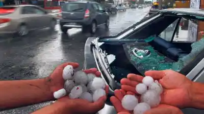 El granizo acecha San Juan y el seguro básico no cubre ni un vidrio: cuánto sale blindar el auto