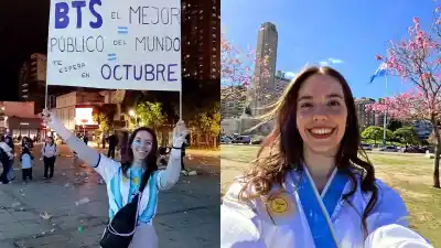 Vendió sándwiches en el parque y se hizo un traje para ver a BTS: cuánto juntó