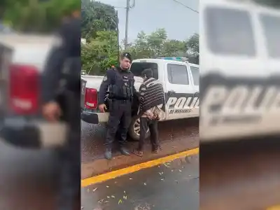 Quemaba cables en Apóstoles, huyó de la Policía y lo encontraron en un lugar impensado