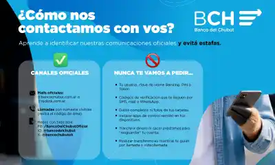 El llamado que parece del Banco del Chubut y que nunca deberías atender