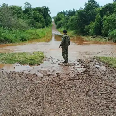 El temporal dejó 112 casas dañadas en Misiones: los puentes que siguen cortados
