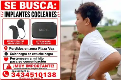Perdió los audífonos que lo hacen escuchar y un llamado lo dejó peor: el dato que pide su familia