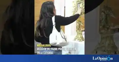 El guante con el que Pío cubría sus llagas pasó por Río Gallegos
