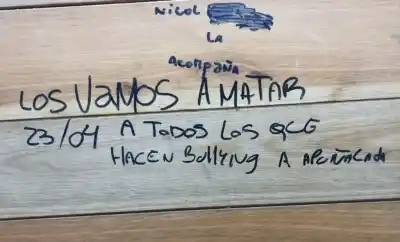 Hallazgo en una mochila escolar desató una investigación por amenazas de muerte