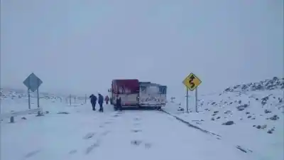El Paso de Jama quedó cortado: el dato del clima que frenó todo