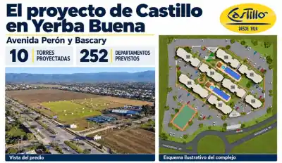 El proyecto de 10 torres en avenida Perón que avanza con 82 cocheras de menos
