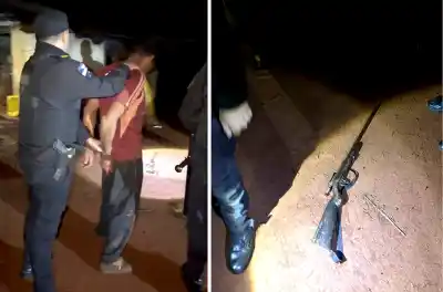 Persiguió a su expareja de 15 años por la calle, pero un auto lo arruinó todo