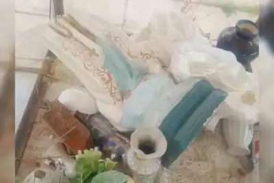 Entraron a la gruta de la Virgen en Frías: destrozaron una imagen y se llevaron otra