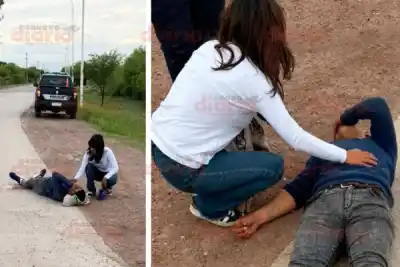 Volvían de madrugada por la Ruta 7 y terminaron los tres sobre el asfalto: una chica de 17 años, con el cuero cabelludo desprendido