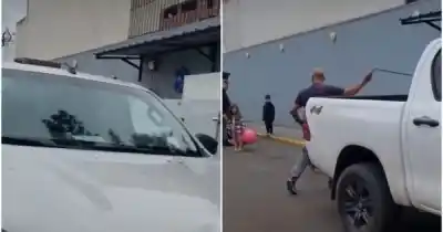 Fue a cargar aire a la YPF de avenida Bolivia y terminó con un arma apuntándole