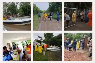 La crecida del Paraná los dejó aislados y llegaron en lancha: qué encontraron en cada casa