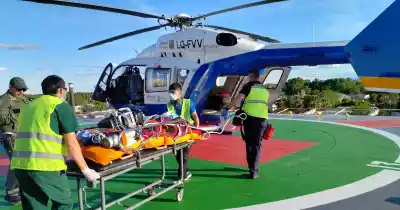 La subieron a un helicóptero en pleno San Rafael: qué tenía la mujer de 71 años