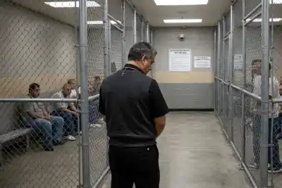 Lo liberaron tras 13 meses preso en un centro del ICE, pero salió en brazos de otros detenidos: la razón
