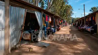 Forzaron el portón de un local en la feria más concurrida y lo que se llevaron dejó perplejos a los comerciantes