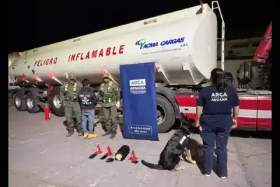 Gendarmes revisaron el filtro de aire del camión y encontraron lo que nadie esperaba