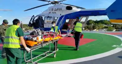 El corazón le jugó una mala pasada en San Rafael y la sacaron en helicóptero