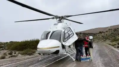 Tres aviones, una ventana de sol y 20 familias sin salida: el día que Neuquén se jugó al aire
