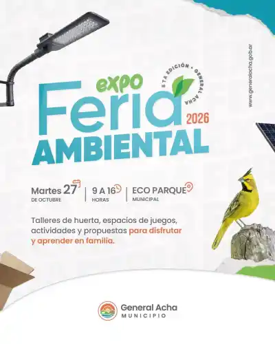 General Acha abre el Eco Parque con una feria que mete a las escuelas en el centro de la escena