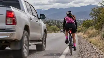 Iba en bici por una ruta de Jujuy y un auto a 100 km/h la pasó raspando: "Me mataba"