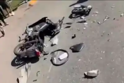 Avenida Zanni: el motomandado que quedó tendido frente al Parque Gazzano