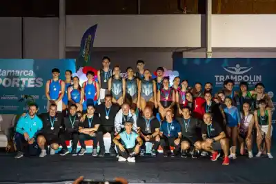 Catamarca se subió al podio en el Nacional de Trampolín, pero faltó una pieza clave
