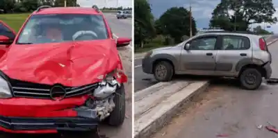 Chocaron en la 157 y la 323, pero un auto blanco apareció después en la comisaría