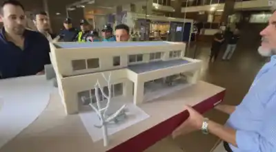 Una maqueta de la casa donde murió Maradona ingresó al juicio y ya fue clave