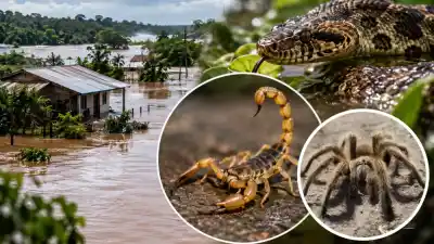 El agua los saca de su escondite: los animales que pueden meterse en tu casa