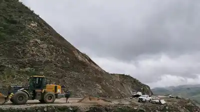 Ruta 1: el frío y la neblina complican el avance de la obra, pero hay un tramo clave que sigue en marcha