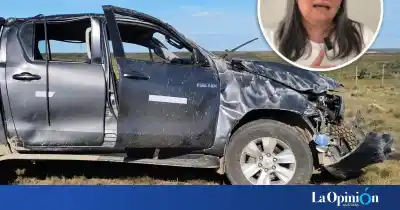 Volcó en la Ruta 3 y quedó en terapia: la funcionaria de Educación que viajaba a El Gorosito
