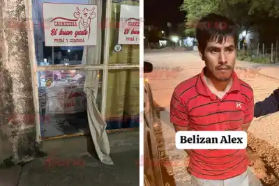 Entró a robar a una carnicería, se llevó la plata y la cámara, pero dejó algo adentro que lo delató