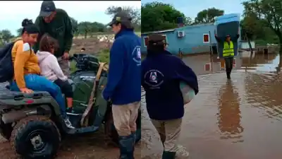 Fuerte temporal en Los Juríes: el Gobierno provincial despliega un operativo de asistencia integral para los damnificados