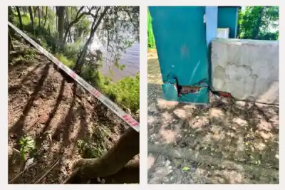 La barranca se parte, los árboles caen y los vecinos de Ituzaingó ya no quieren esperar