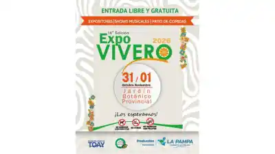 Toay se prepara para la Expo Vivero: 70 expositores y dos tardes de música en el Botánico
