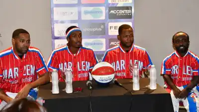 Los Globetrotters ya están en Santiago y mostraron lo que harán en La Banda