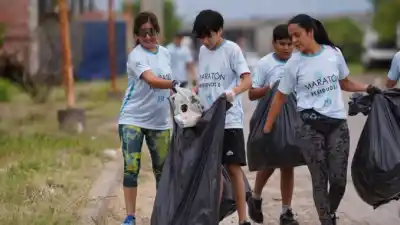 Formosa: barrieron cuatro kilómetros y pesaron todo lo que juntaron
