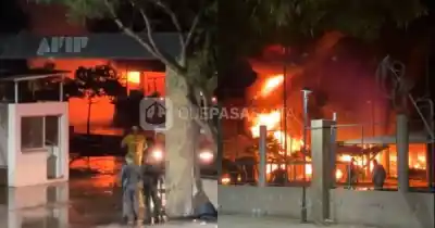 Arde la Aduana de Orán: el fuego se ensañó con un depósito de la Federal y no logran apagarlo