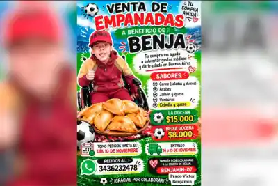 Vende empanadas para juntar plata: con esa ayuda Benja llega al control en el Austral