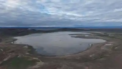 Jacobacci: la laguna que estuvo seca 12 años volvió a llenarse y apareció algo inesperado