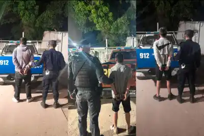 Salieron de la plaza en Alloatti y todo terminó con piedrazos y un detenido
