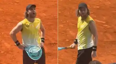 Insultos desde la tribuna y cruce con un espectador: la furia de un tenista argentino en Madrid