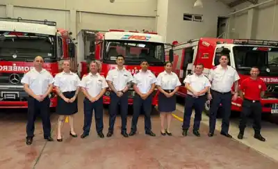 Siete bomberos de Madryn y Pirámides se sometieron a la mesa que define sus ascensos