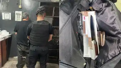 Pidió un taxi en la peatonal, se bajó a los segundos y volvió con una cuchilla