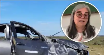 Volcó sola en la Ruta 3 y debieron sacarla de la camioneta: quién es la docente que pelea en terapia intensiva