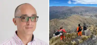El rescatista que busca a Moyano en el Ñuñorco: "La montaña es paisaje, el problema somos nosotros"