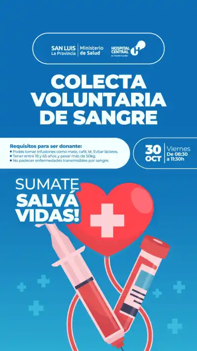 El Hospital Central abre sus puertas este viernes: quiénes pueden donar y a cuántos pacientes ayuda cada extracción