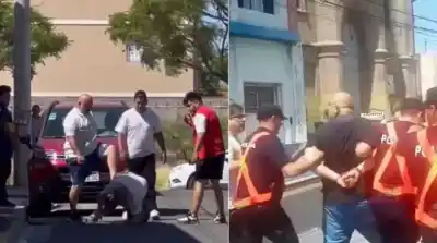 Golpearon a un chofer de Uber en el suelo y los filmó una cámara: quiénes van a juicio