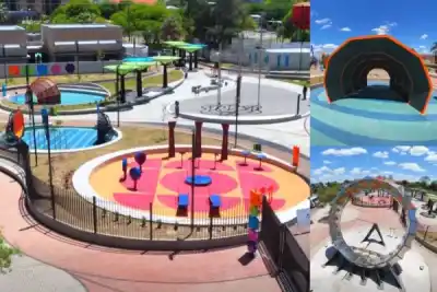 Santiago tiene una plaza para tocar la ciencia: el reloj solar que recibe a todos en Alberdi