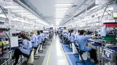 El 65% de las fábricas electrónicas trabaja con la mitad del motor apagado